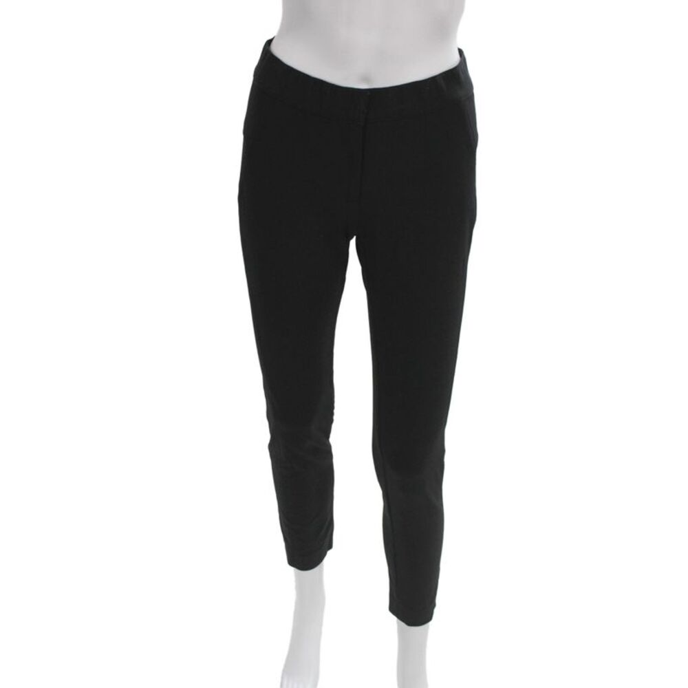 Veronica Beard Womens Black Capri Pants Nylon Elastane Zip Inseam 26 Size 2